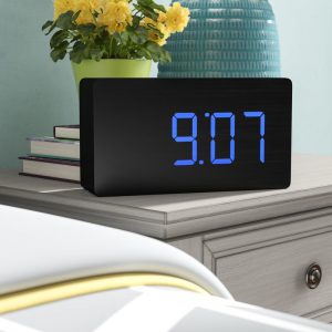 Modern Contemporary Digital Electric Alarm Tabletop Clock